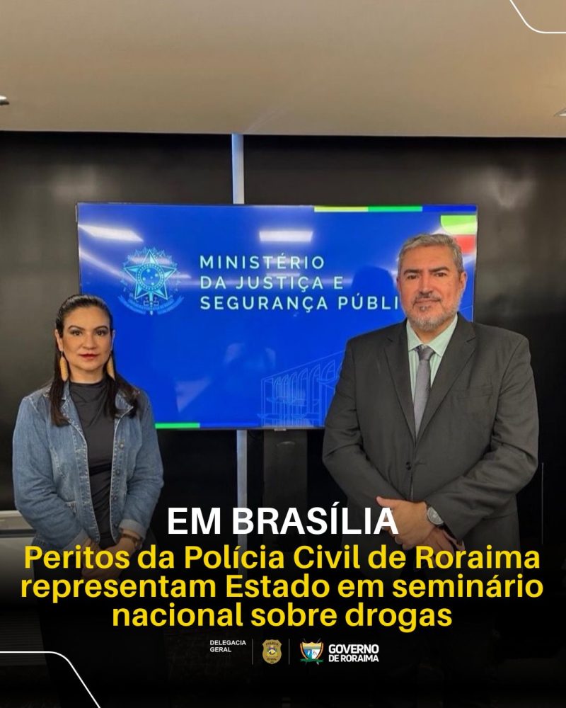 EM BRASÍLIA: Peritos da Polícia Civil de Roraima representam Estado em seminário nacional sobre drogas 1 policiacivilderoraima 1772044306 3840508460576874870 5532320805