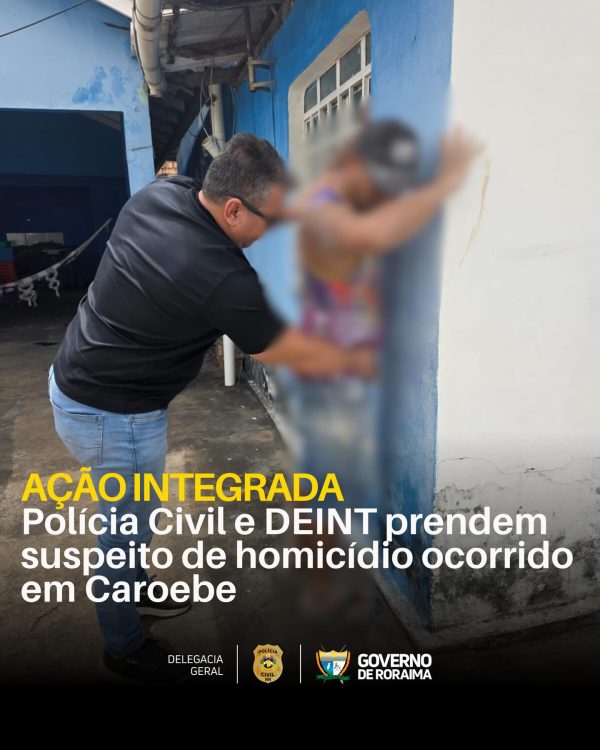 AÇÃO INTEGRADA: Polícia Civil e DEINT prendem suspeito de homicídio ocorrido em Caroebe 7 policiacivilderoraima 1772067748 3840705100243875337 5532320805