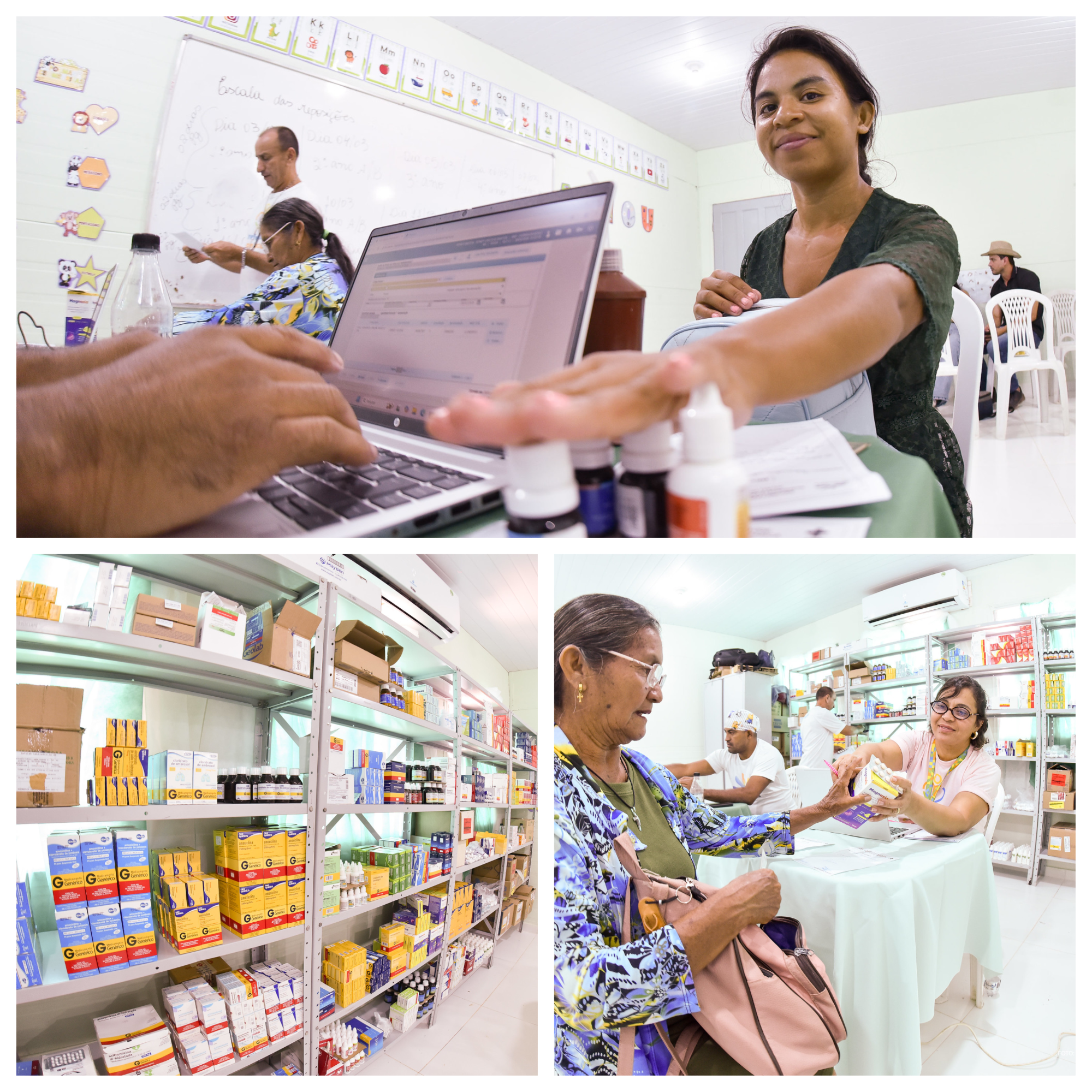 Saude itinerante atende comunidades indigenas no Baixo Sao Marcos