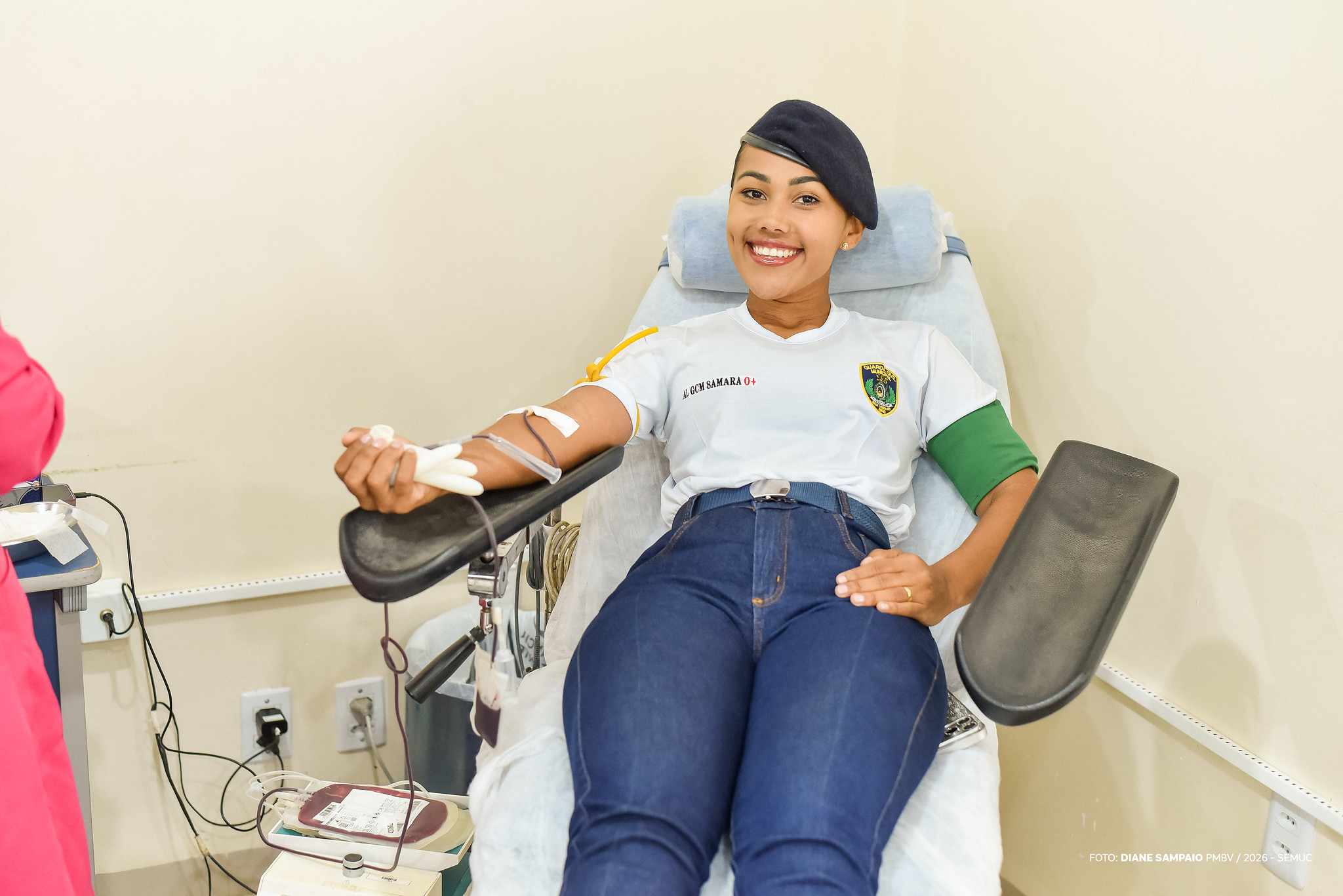Alunos da GCM de Boa Vista doam sangue em campanha