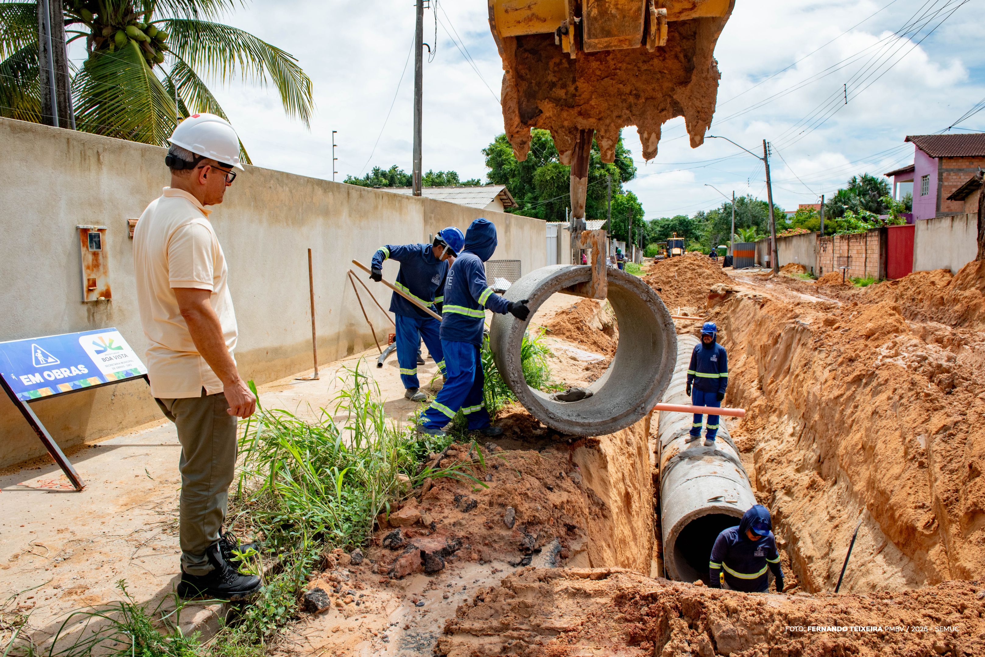 Cauame comemora drenagem que elimina alagamentos