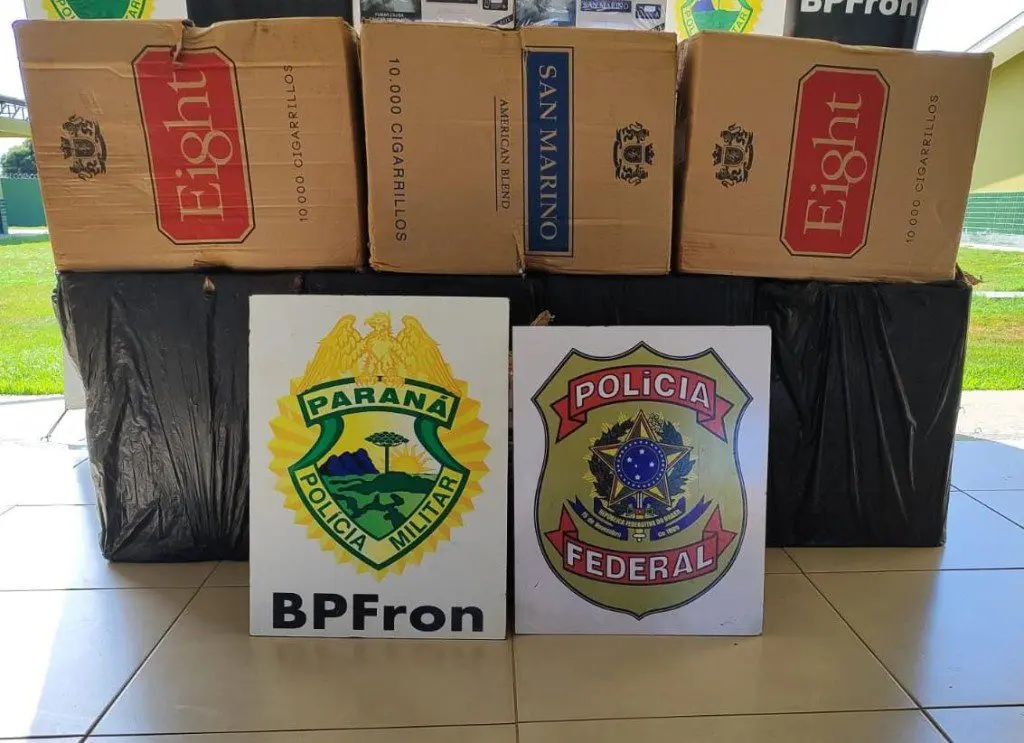 PF e BPFRON apreendem 400 pacotes de cigarros contrabandeados na cidade de Guaíra 1 356d31e003606283e93c0c2942d197ef
