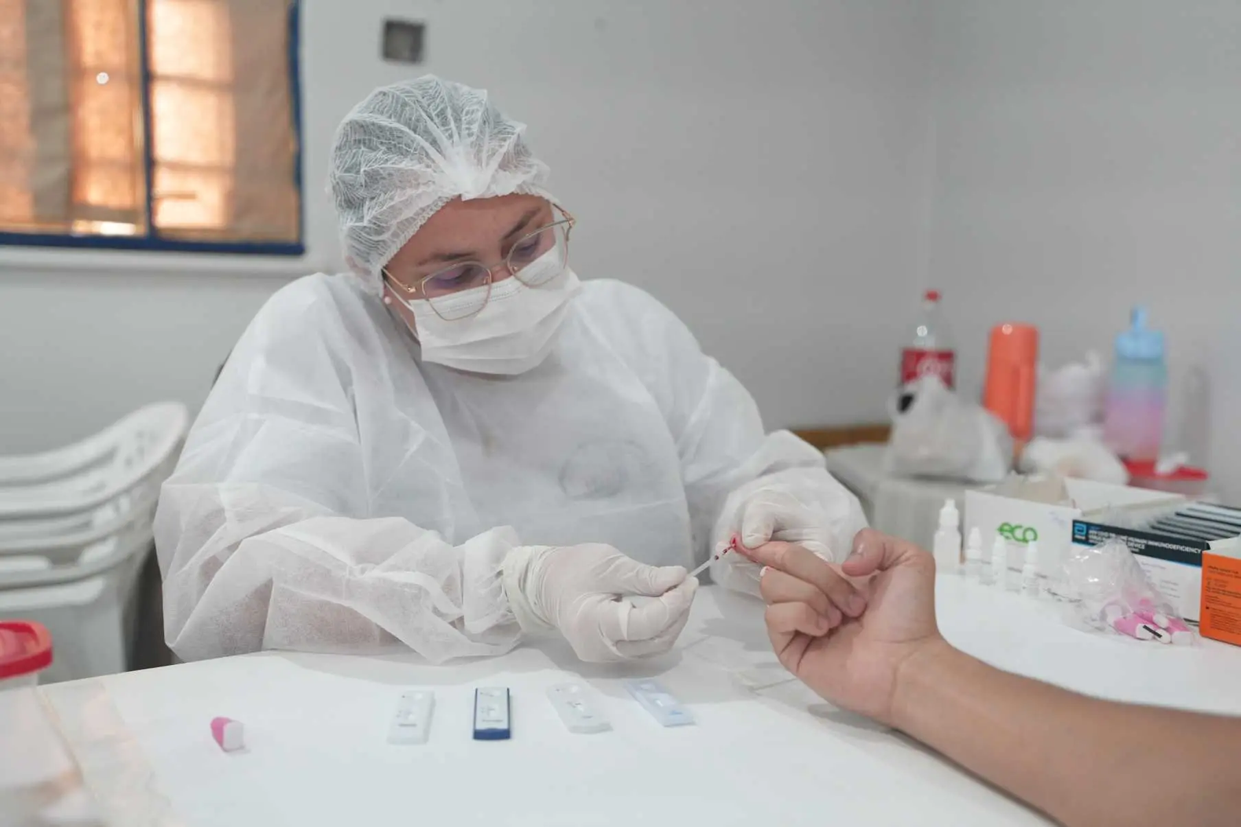 Sesau distribui e faz 569 testes rápidos e autotestes para ISTs na Expoferr Show 1 2 Sesau distribui e faz 569 testes rapidos e autotestes para ISTs na Expoferr Show