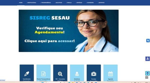 Pacientes podem consultar agendamentos de forma online Ascom Sesau 1