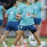 Selecao feminina realiza primeiro treino com todas as convocadas