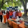 Sesau em acao alusiva ao combate a violencia contra mulheres e meninas Karry Pereira Ascom Sesau 3.j