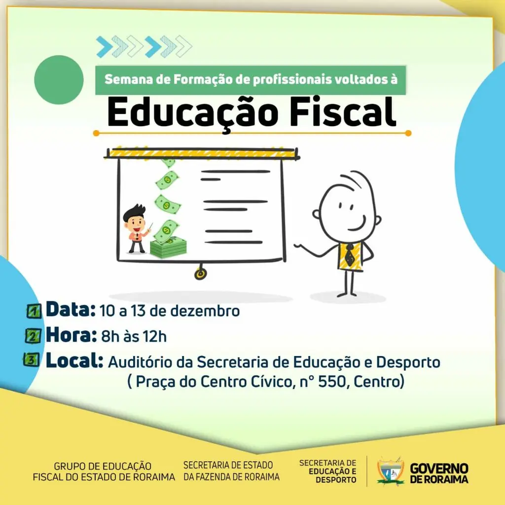Servidores podem se inscrever para semana de formação sobre o tema 1 EDUCACAO FISCAL 1