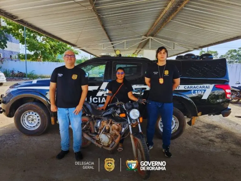 EM CARACARAI Policia Civil de Roraima restitui duas motocicletas roubadas