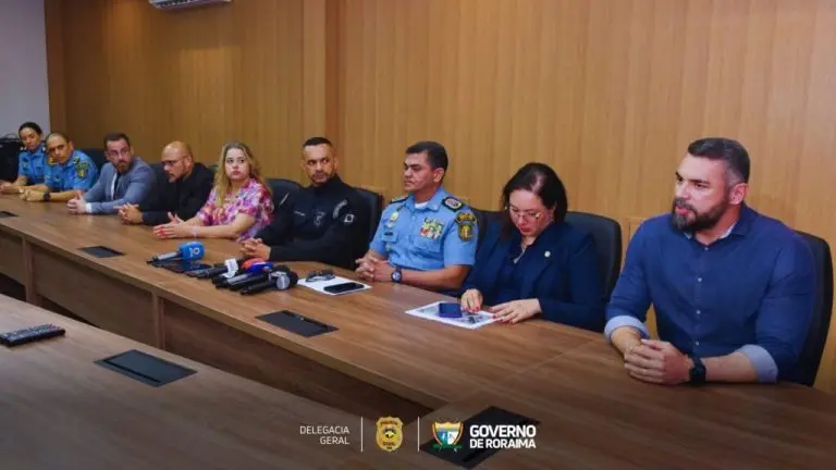 EM COLETIVA Cupula da Seguranca Publica de Roraima detalha investigacoes