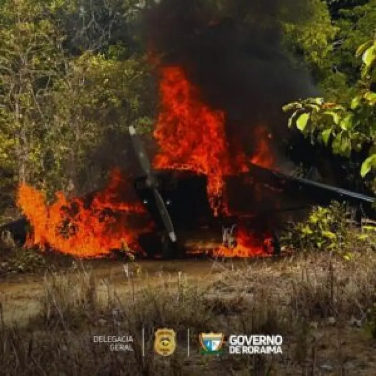 Nova operacao integrada destroi aeronave suspeita em area de trafico