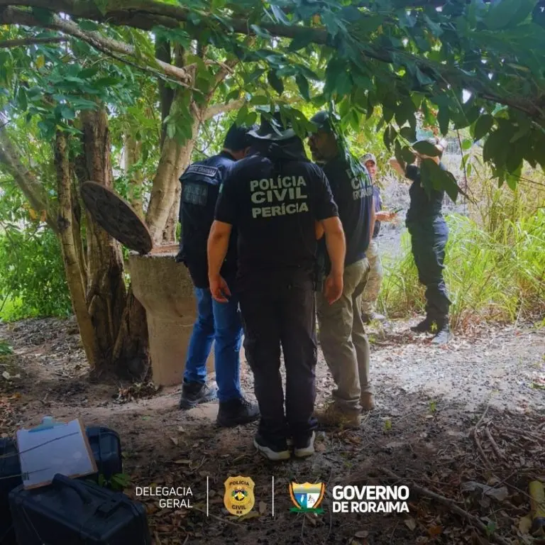 Policia Civil encerra buscas em area de crime com nove