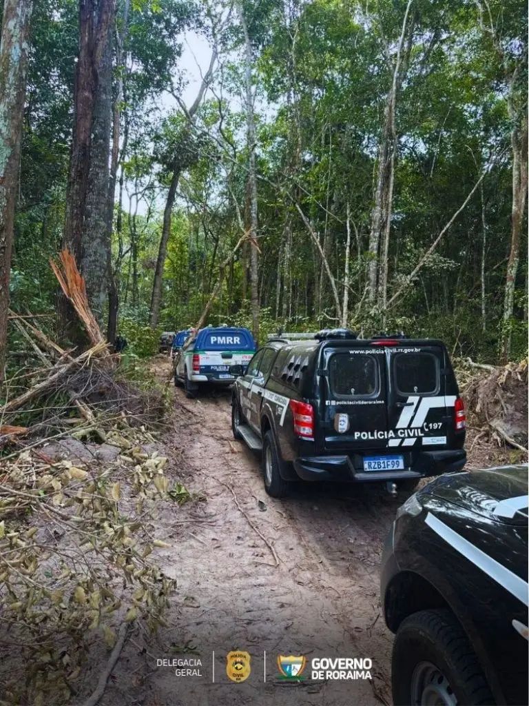EM CARACARAI Operacao integrada combate desmatamento e esbulho possessorio na