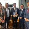 Governador Antonio Denarium com ministro Fux senador Hiran e pge Tyrone