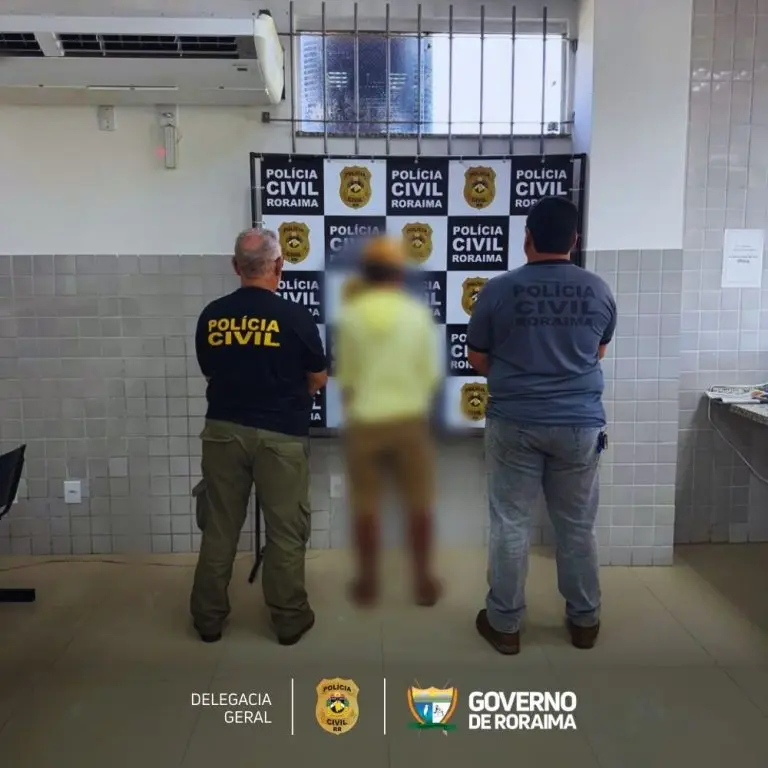 Policia Civil de Roraima prende idoso acusado de estupro de