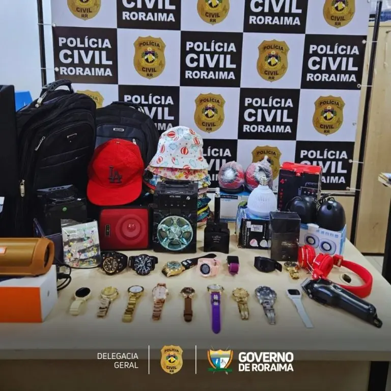 Policia Civil prende duas pessoas por receptacao de produtos furtados