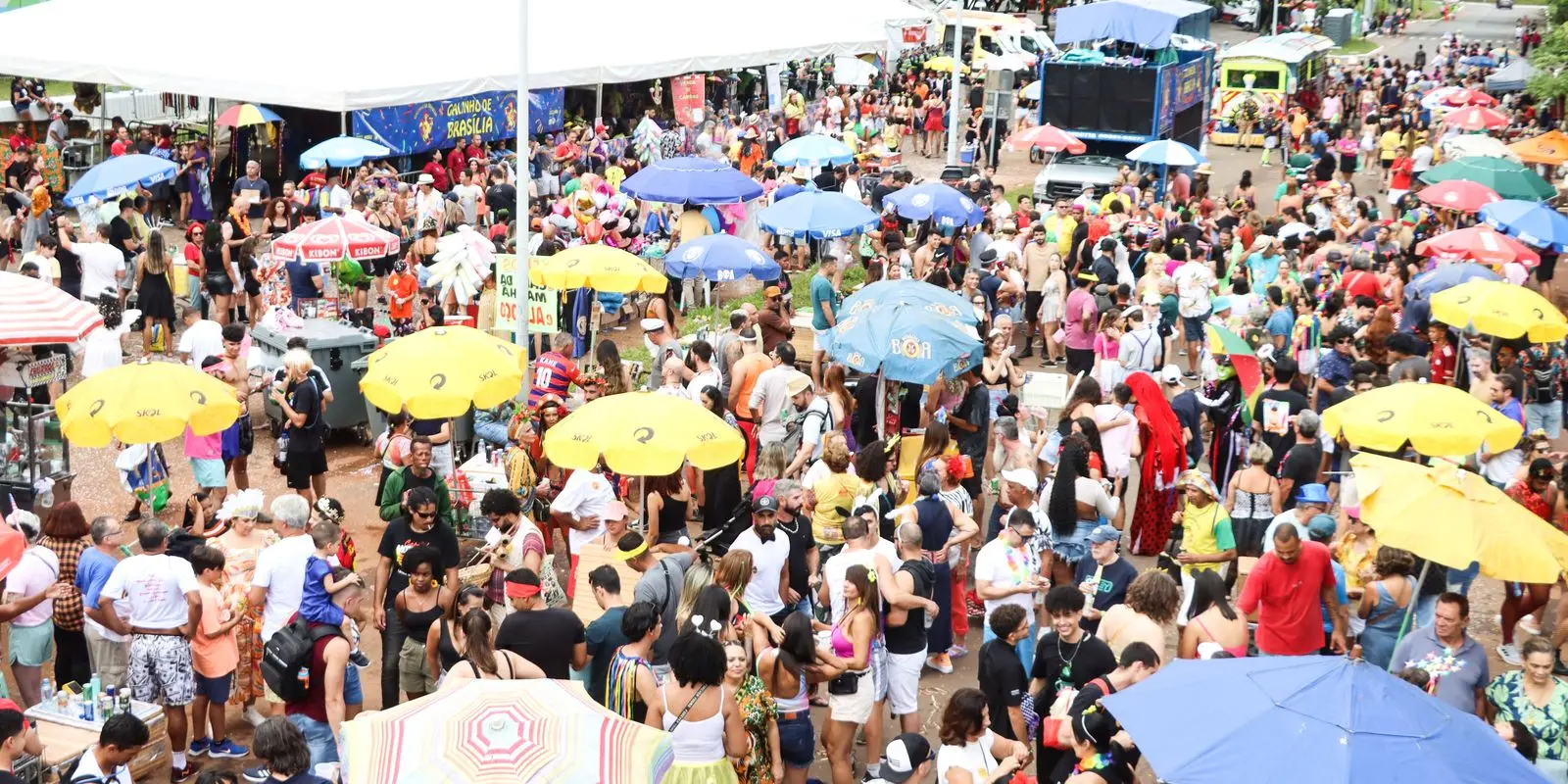 Blocos de rua garantem a folia na capital federal