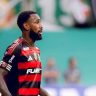 O meia Gerson, do Flamengo, em partida contra o Palmeiras, no Allianz Parque, pelo Campeonato Brasileiro.