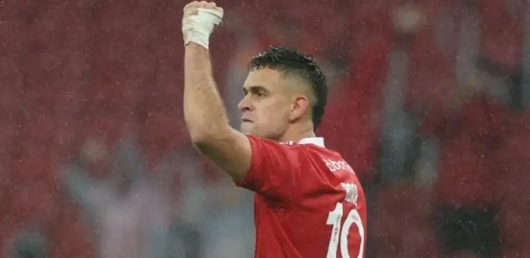 Borré comemora gol do Inter sobre o Bahia em partida válida pela Libertadores
