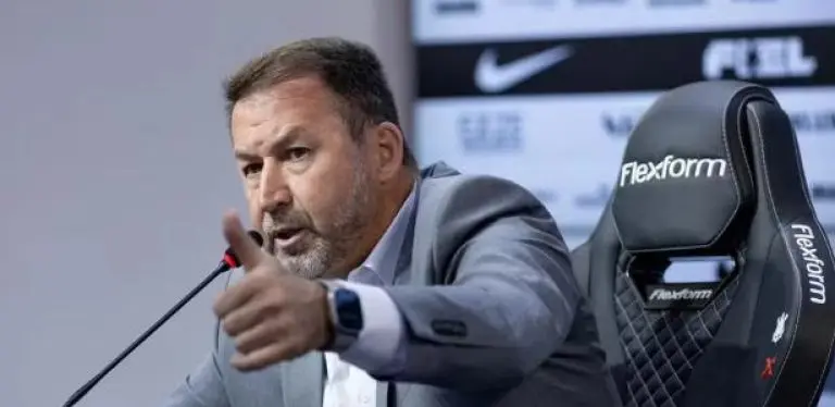 Augusto Melo, presidente do Corinthians