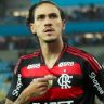 Pedro celebra gol em Flamengo x Botafogo-PB, partida da Copa do Brasil