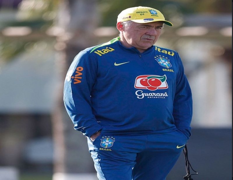Ancelotti comanda primeiro treino com a seleção brasileira e esboça possível time titular; confira