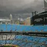 Tempestade se aproximando do Bank of America Stadium, palco de Benfica x Chelsea no Mundial