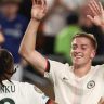 Delap, do Chelsea, comemora gol marcado contra o Espérance, pelo Mundial de Clubes