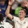 Delap, do Chelsea, comemora gol marcado contra o Espérance, pelo Mundial de Clubes