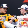 F1 - Norris sobre Verstappen: Não deve mudar o estilo de pilotagem, apesar de 11 pontos na superlicença