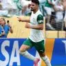 Flaco Lopez comemora após marcar para o Palmeiras contra o Al Ahly pelo Mundial de Clubes