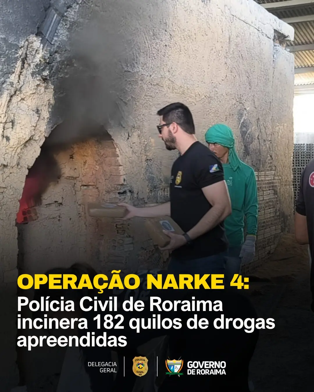 OPERAÇÃO NARKE 4: Polícia Civil de Roraima incinera 182 quilos de drogas apreendidas 1 INSTARAM Feed 1080 x 1350 px 98