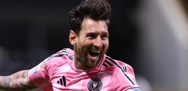 Messi comemora gol marcado pelo Inter Miami contra o Porto no Mundial de Clubes