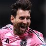 Messi comemora gol marcado pelo Inter Miami contra o Porto no Mundial de Clubes