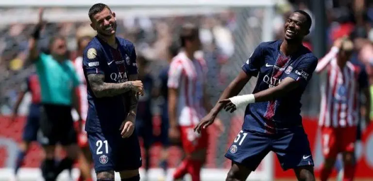 Lucas Hernández, do PSG, após duelo com Atlético de Madri, no Mundial de Clubes