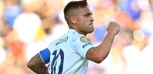 Lautaro Martínez comemora gol em Monterrey x Inter de Milão, duelo do Mundial