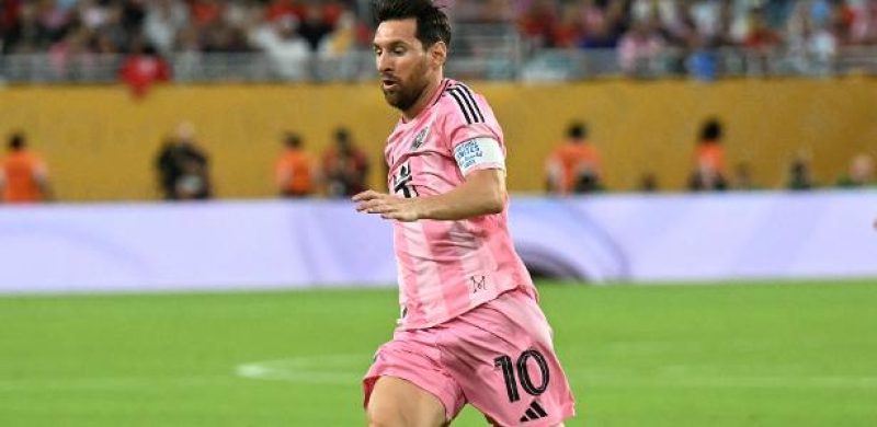 Messi em ação durante Al Ahly x Inter Miami, jogo do Mundial