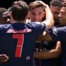 Fabian Ruiz comemora gol marcado pelo PSG contra o Atlético de Madri no Mundial