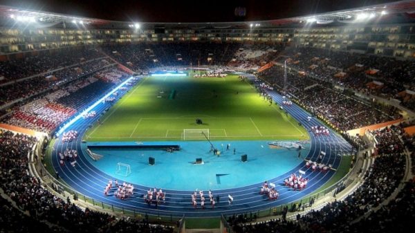 Partida entre Peru e Equador acontece no Estádio Nacional de Lima (Foto: Conmebol, Reprodução)