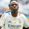 Vinícius Júnior durante jogo entre Real Madrid e Al-Hilal no Mundial de Clubes