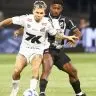 Soteldo em ação durante Santos x Ceará, confronto do Brasileirão