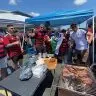Com churrasco e bloco de carnaval, torcida do Flamengo invade a Filadélfia para jogo com o Chelsea