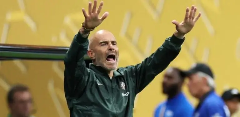 Enzo Maresca, técnico do Chelsea, durante o Mundial