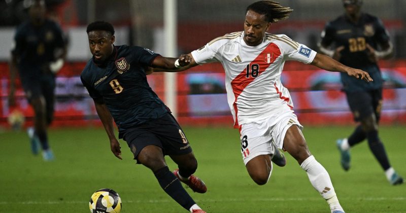 Com Valencia em campo, Equador empata com o Peru e confirma vaga na Copa do Mundo 