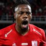 Murillo comemora gol marcado pelo América de Cali contra o Bahia na Sul-Americana