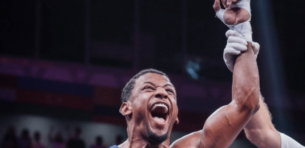 Yuri Falcão conquistou o ouro nos 65kg masculino na Copa do Mundo de Boxe, etapa do Cazaquistão