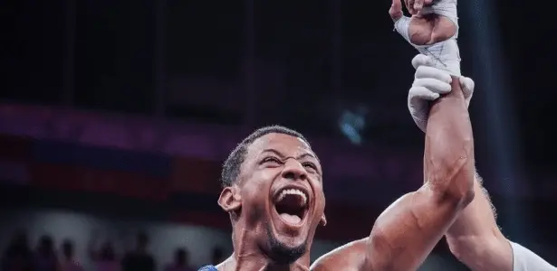Yuri Falcão conquistou o ouro nos 65kg masculino na Copa do Mundo de Boxe, etapa do Cazaquistão