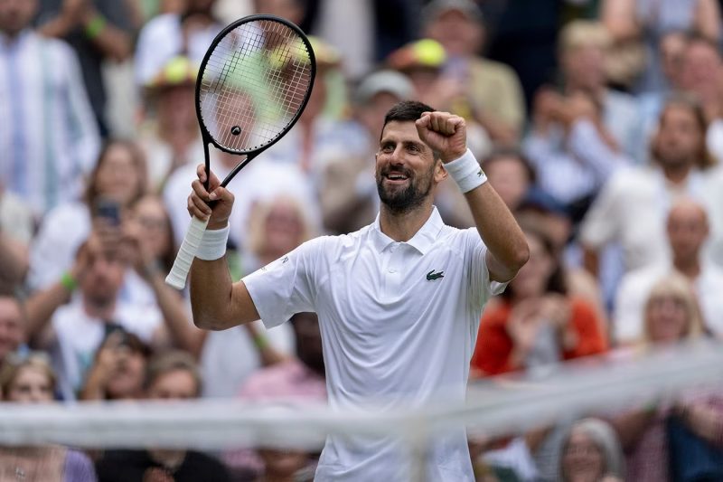 Djokovic e a filha apresentam comemoração especial na 100ª vitória