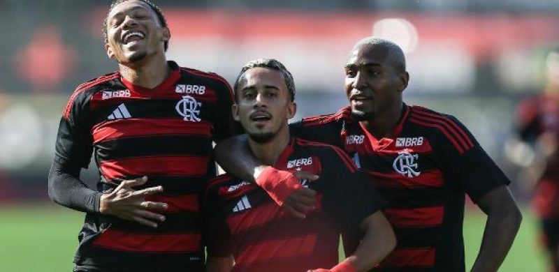 Rubro-negro cravou 5 a 1 em amistoso realizado na Gávea contra a equipe alemã