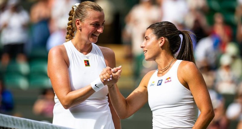 Kvitova é superada por Navarro e recebe homenagem na despedida