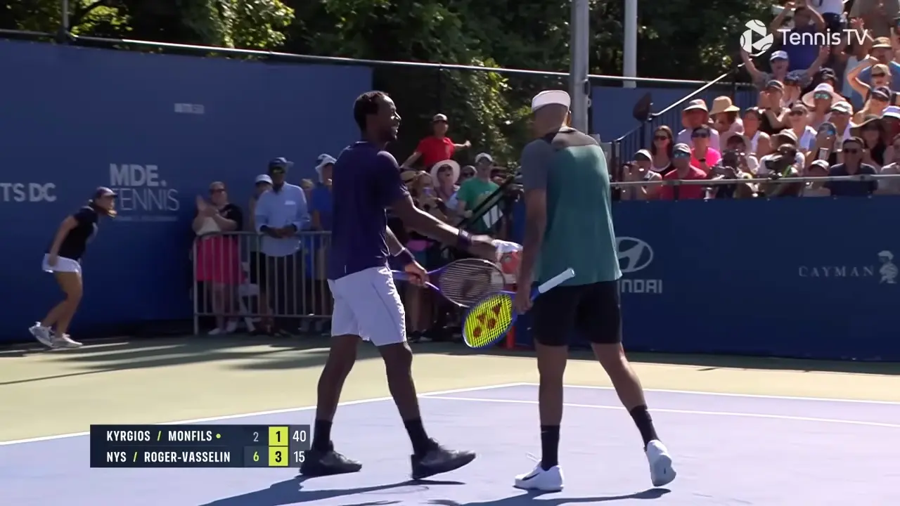 Kyrgios e Monfils não passam da estreia nas duplas em Washington